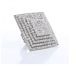 ⚡️🎉Host Pick🎉Rhinestone pendant Square Ring